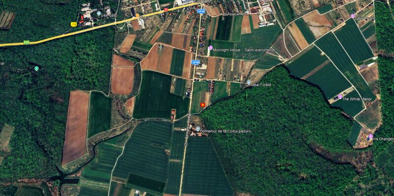 Izvorani  teren 500mp   langa padurea Snagov locatie de vis